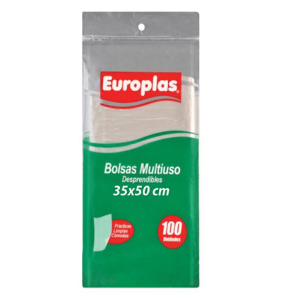 Europlas Bolsa Multiuso Con Asas 35x50cms 100un. image number 0.0